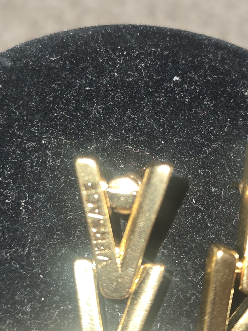 Versace Gold V-Logo Drop Earrings - Gold - Picture 4 of 8